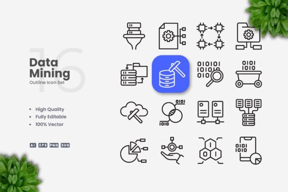 Data Mining Icons: Graphics and Icons for Crafting