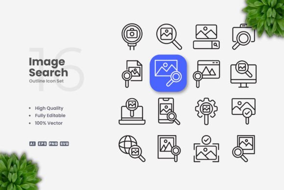 Image Search Icons: Graphics and Icons for Modern Design