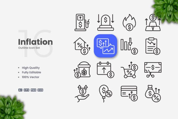 Inflation Icons: Graphics and Icons for Modern Design