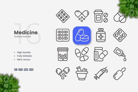 Medicine Icons for Creative Crafting