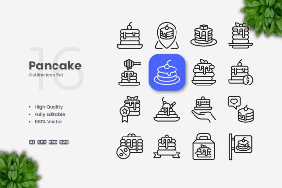 Pancake Icons: Graphics with a Modern Touch