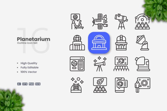 Planetarium Icons: Graphics for Creative Crafting