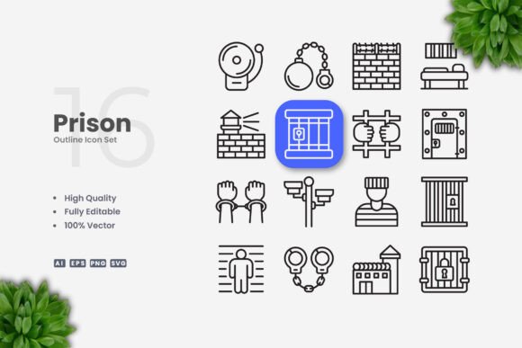 Prison Icons: Graphics and Icons for Creative Sellers