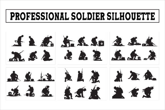 Professional Soldier Silhouette Graphics & Crafts