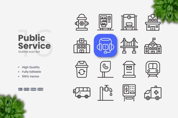 Public Service Icons: Graphics and Icons for Real Publishing