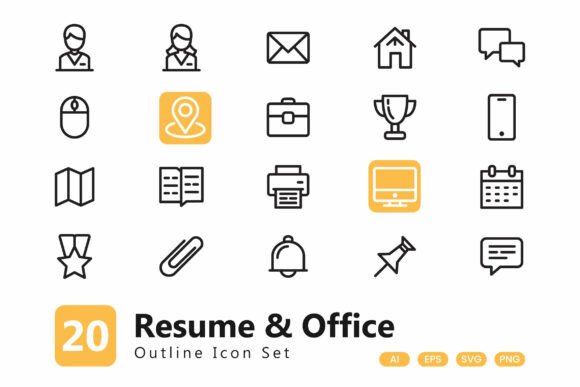 Resume Icon: Graphics and Icons for Small Business