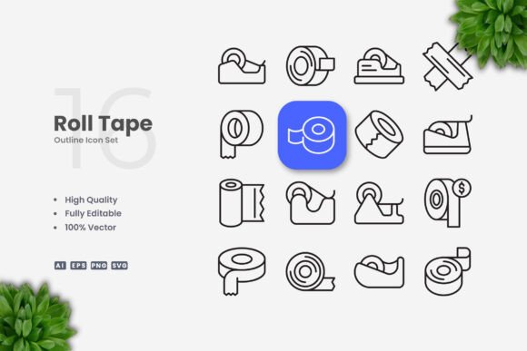 Roll Tape Icons: Graphics for Crafters