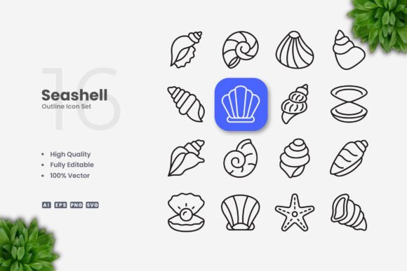 Seashell Icons: Graphics That Bring Calm to Design