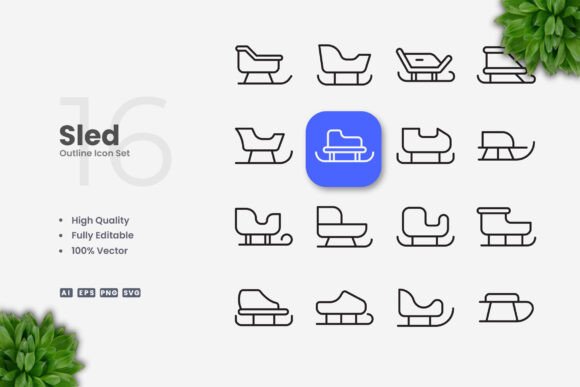 Sled Icons: Graphics for Digital Sellers